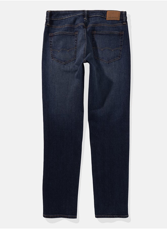 American Eagle - Dark Clean Athletic Rinse Wash Straight Jeans - Image 1