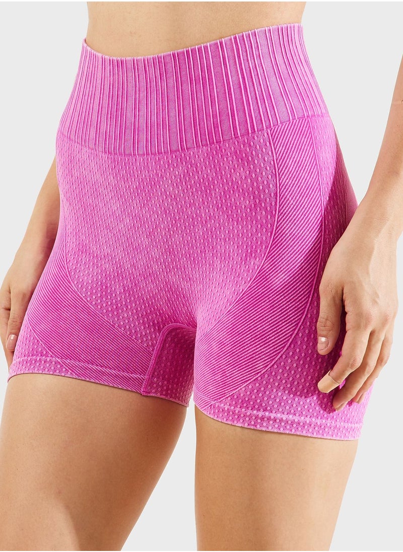 FRWD - Ribbed Contour Mini Shorts - Image 1