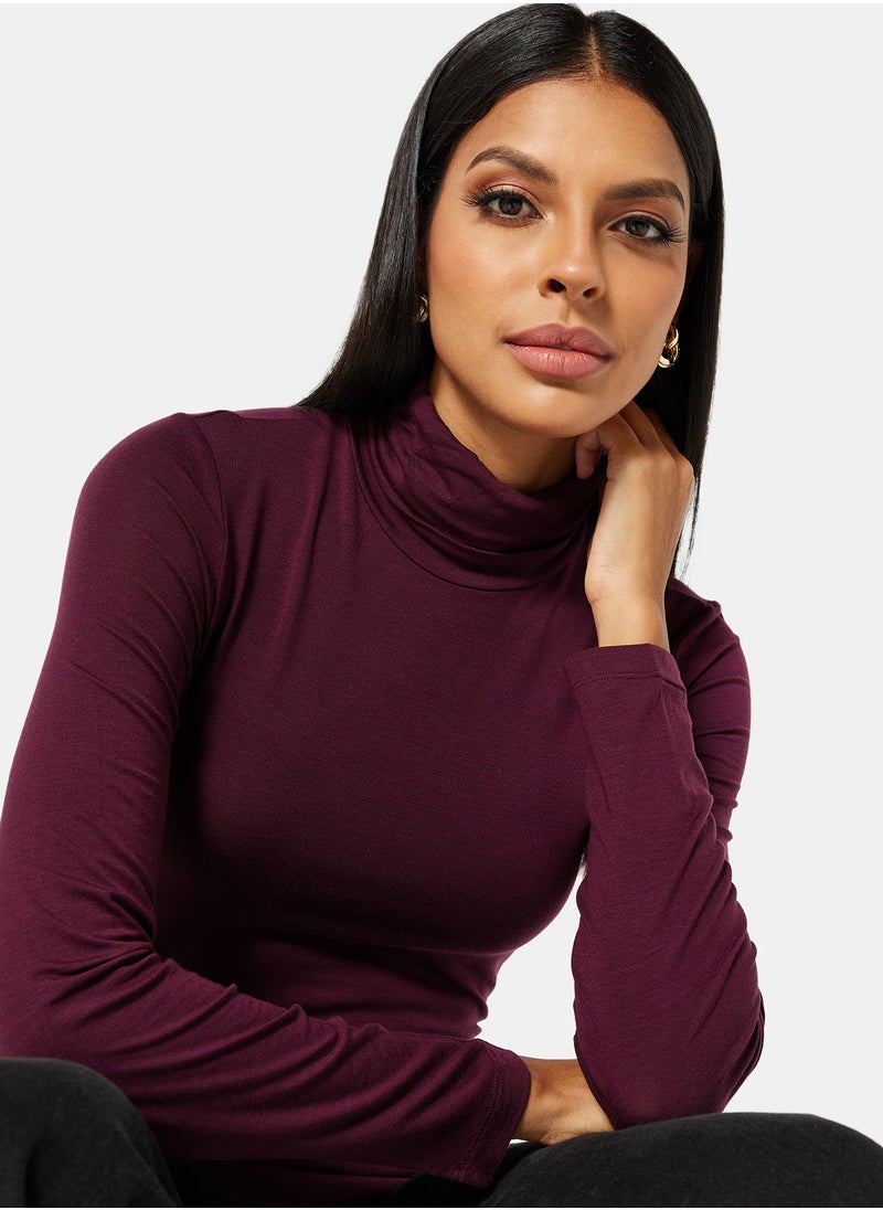 VERO MODA Basic High Neck Slim Top  - Image 3