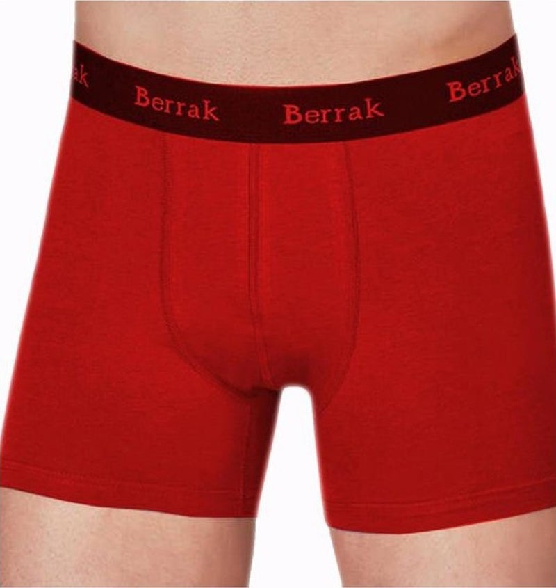 Berrak 3 Pieces Red Color Modal Boxer