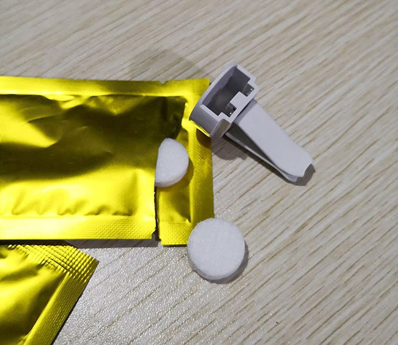 Wresty 20 Pcs Cotton Pads For Car Air Vent Clips 16mm Aromatherapy Replacement Pads For Car Air Condition Clips Essential Oil Diffuser Pads For Auto Freshener Clips - Image 3