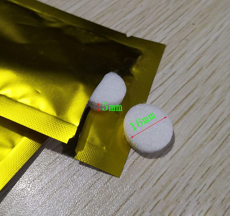 Wresty 20 Pcs Cotton Pads For Car Air Vent Clips 16mm Aromatherapy Replacement Pads For Car Air Condition Clips Essential Oil Diffuser Pads For Auto Freshener Clips - Image 5