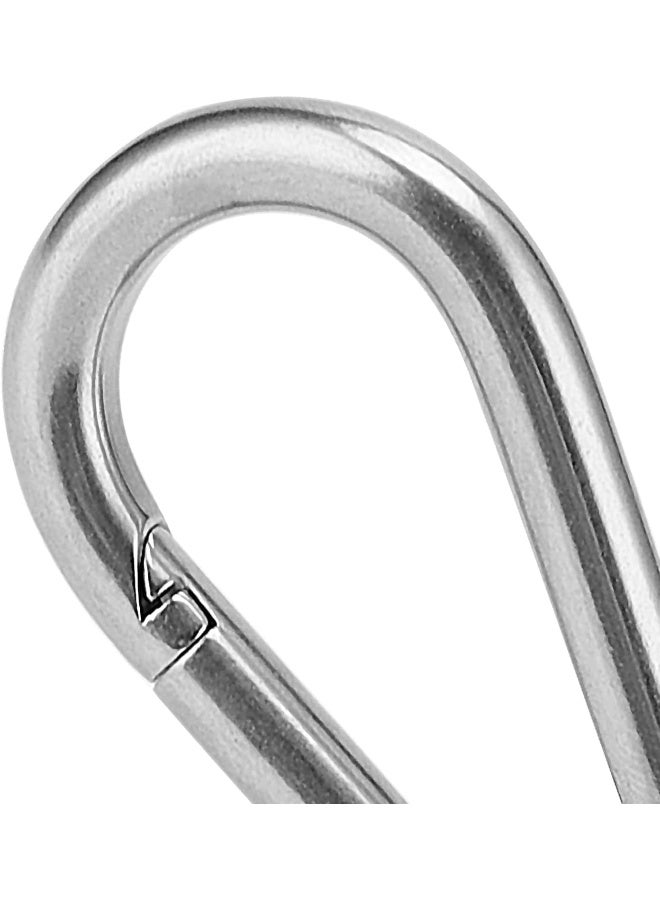 Biella 2Pcs Safe Lock Carabiner Clip Gi Heavy Duty Spring Snap Clip Screw Lock Hooks For Outdoor Climbing Hiking Camping Gym Boating Hang Plants Hammocks Etc - Image 3