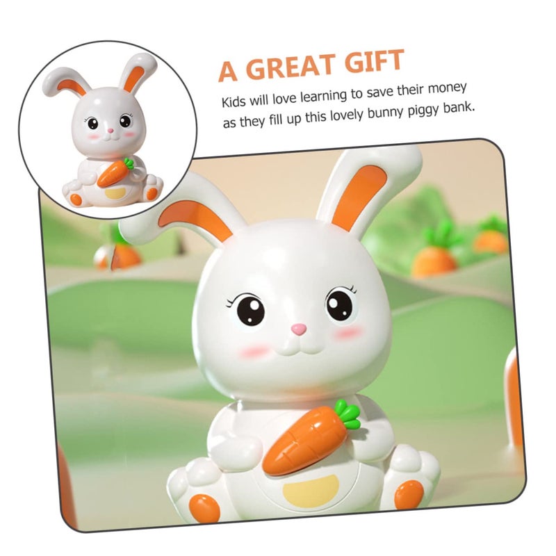 Unbreakable Bunny Piggy Bank Toy For Toddlers Money Saving Jar Boys Girls - Image 4