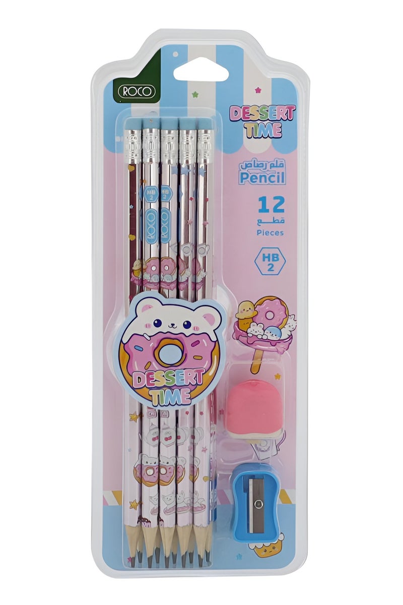 روكو مجموعة أدوات مكتبية ديسرت تايم – طقم سداسي مكوّن من 12 قطعة - Image 1