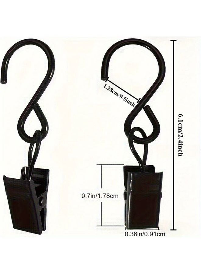 10pcs Silvery S Shaped Hooks For Curtains Hangers Draining Sinks Camping Tents - Image 3