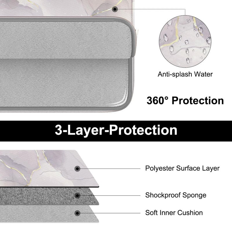 ARVOK 15 15.6 16 inch Laptop Sleeve for MacBook Pro 15 inch/MacBook Pro 16 inch Water-Resistant Laptop Case Notebook Computer/Tablet Pouch Cover for HP/Dell/Lenovo/Asus/Acer/Samsung with Extra Bag - Image 5