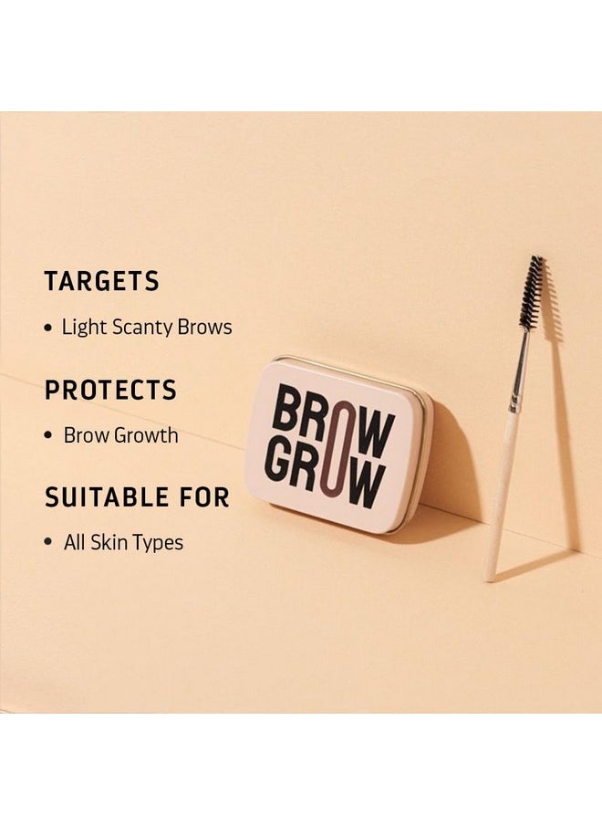 Indulgeo ESSENTIALS - Eyebrow Growth Enhancer For Thick Eyebrows And Eyelashes With 2 Spoolies Promotes Brow Growth Ayush Certified 100% Organic Made With Beeswax Onion Extract & Vitamin E (20Gm) - Image 1