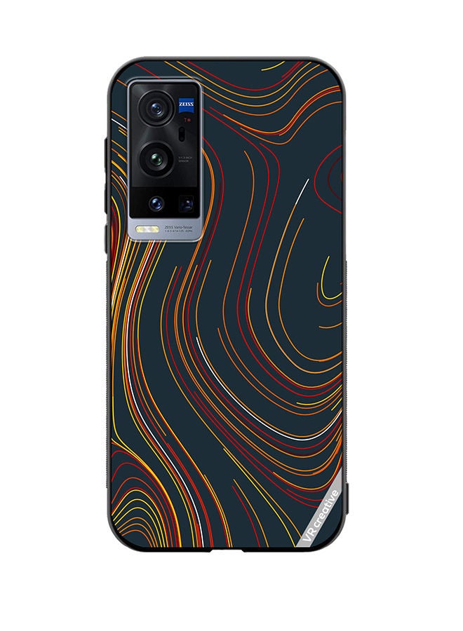 VR CREATIVE Protective Case Cover For Vivo X60 Pro Plus Layers Design Multicolour - Image 1