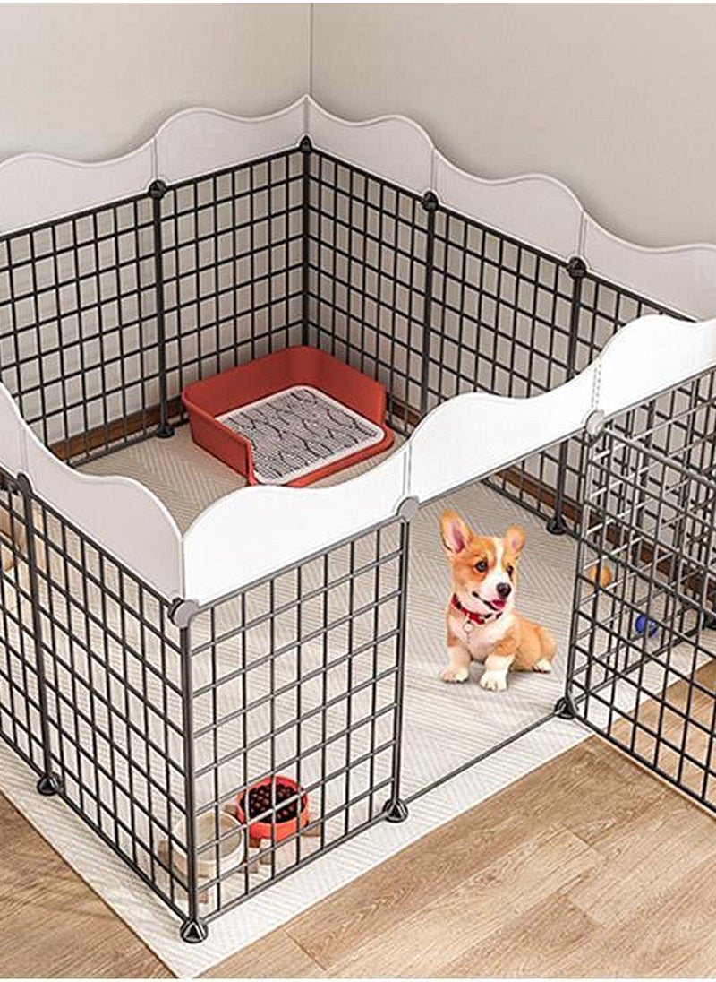Kidle Pet Dog Fence Pet Small Dog Isolation Gate Fence Indoor Free Combination Home Fence Dog Cage  - Image 5