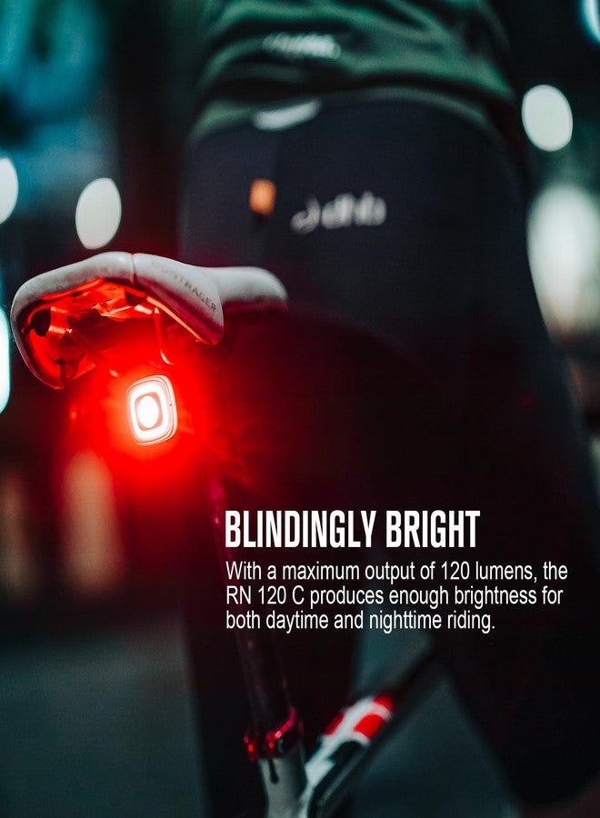 OLIGHT RN 120 C Bike Tail Lights, 120 Lumens and 260 Degree Visibility, 1500m Viewable Range, Rechargeable Bicycle Break Sensing Taillights, IPX6 Waterproof, Road and Urban Cyclists - Image 3