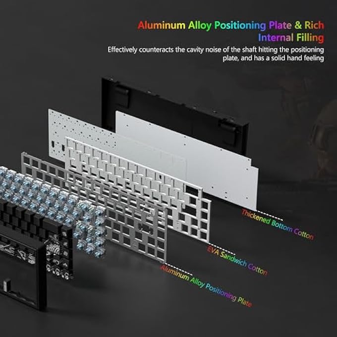 rayihni M68 HE V2 RAPID TRIGGER KEYBOARD 60% PERCENT, HALL EFFECT KANAGAWA GAMING KEYBOARD, WIRED RGB CUSTOM MECHANICAL KEY BOARD WITH MAGNETIC SWITCH, PBT KEYCAPS FOR MAC/WIN-BLACK 3.0 - Image 3