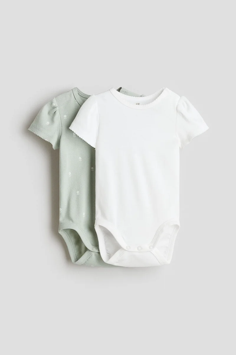 H&M 2-pack short-sleeved bodysuits