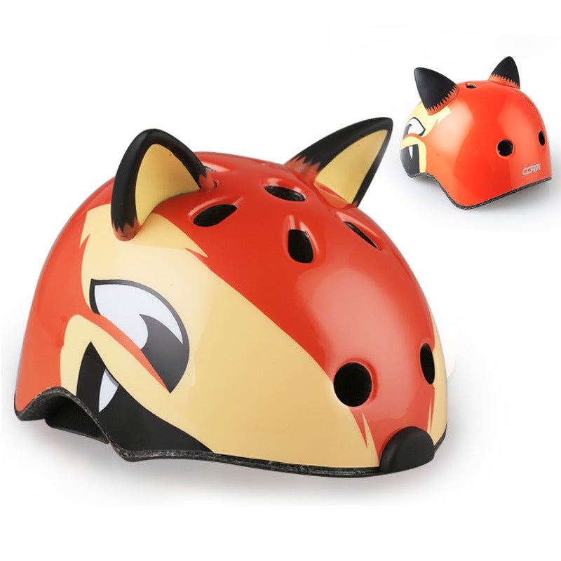 Generic genuine goods CORSA Childrens Helmet Cartoon Animal Bike Riding Roller Skating Skating Protector Sport Helmet CE Fox