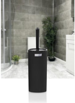 ‎okyanus Home Ocean Home Mina Black Striped WC Brush Holder  - Image 1