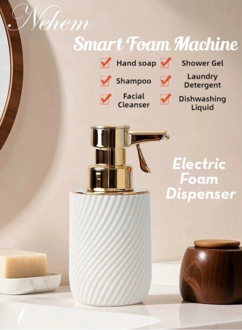 Automatic Foam Cleanser  Machine Foaming Face Wash Dispenser - Bathroom/Face Wash Dispenser with Adjustable Foaming System Countertop Hand wash Soap Dispenser
