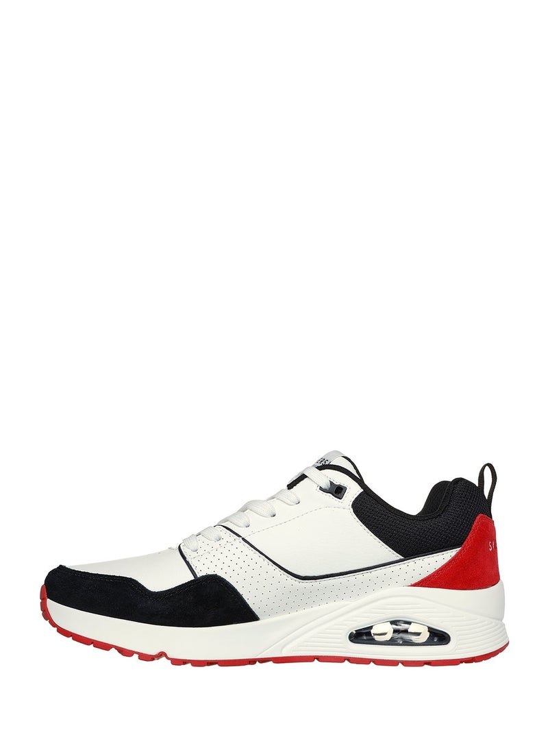 Skechers Uno Black Lace-Up Shoes for Men - Image 2