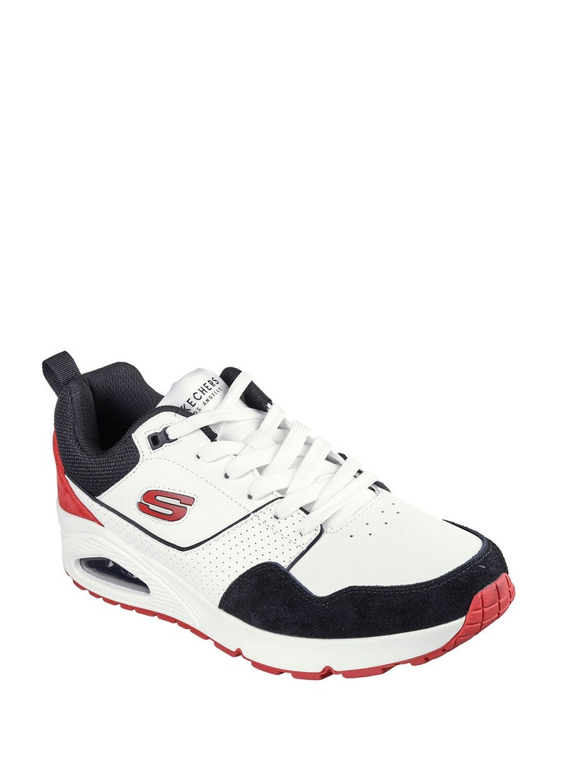 Skechers Uno Black Lace-Up Shoes for Men - Image 3