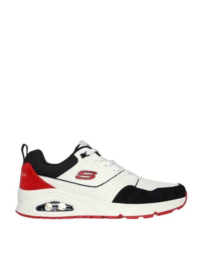 Skechers Uno Black Lace-Up Shoes for Men - Image 1