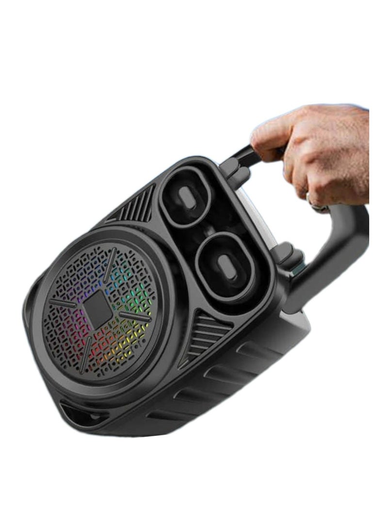 GENERIC ZQS1489 Rechargeable Bluetooth Karaoke Speaker Small Mini Square Dance Outdoor Activities - Image 2