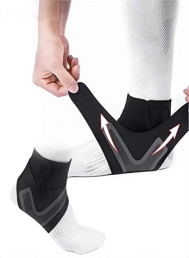 1 Pair Ankle Brace for Women & Men - Breathable Comfortable Adjustable Ankle Wrap, Ankle Support for Running, Basketball, Achilles, Minor Sprains, Joint Pain Relief, Injury Recovery, One Size Fits All