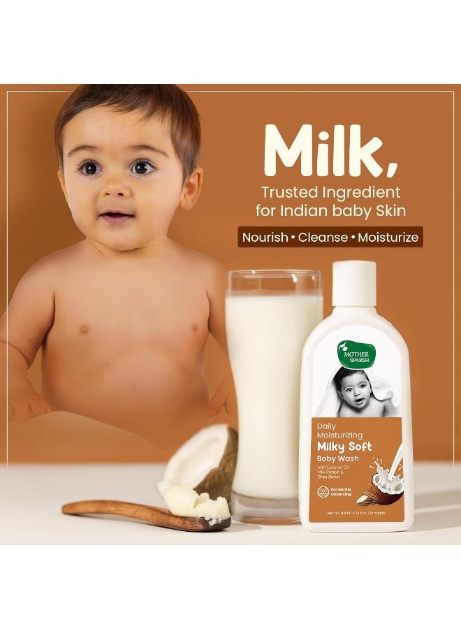 موذر سبارش غسول أطفال ناعم حليبي من ماذر سبارش - 200 مل - Image 3