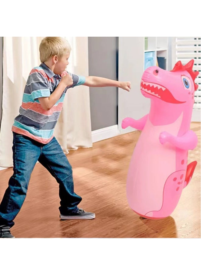 Manufacturers Supply Inflatable Dinosaur Tumbler Children's PVC Inflatable Toys Dinosaur Stall Toys Pushing Gifts-Color: Blue Dolphin-Specifications:+foot Pump + Repair Patch  - Image 4