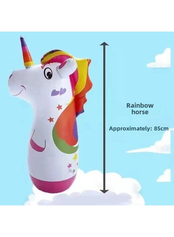 Manufacturers Supply Inflatable Dinosaur Tumbler Children's PVC Inflatable Toys Dinosaur Stall Toys Pushing Gifts-Color: Blue Dolphin-Specifications:+foot Pump + Repair Patch  - Image 5