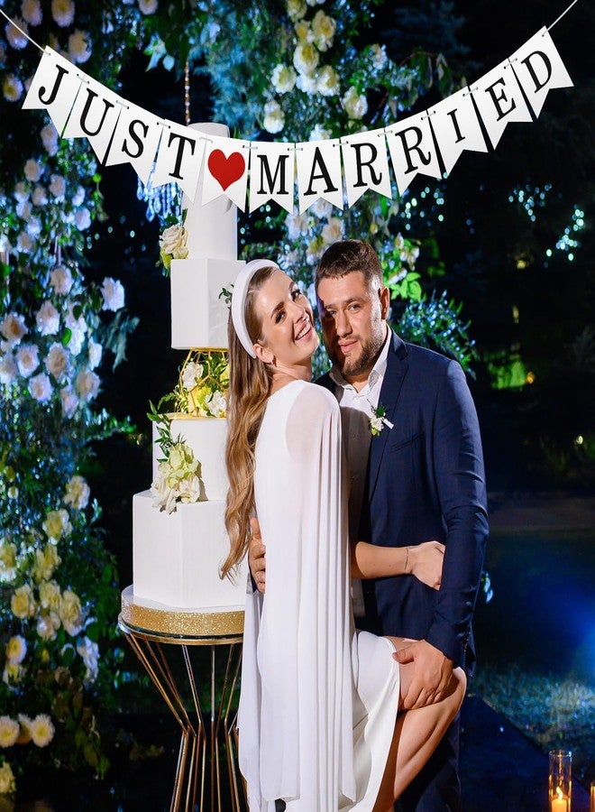 جريفوسيا لافتة "متزوجان حديثًا" من جريفوسيا، زينة سيارات "متزوجان حديثًا"، لافتات زفاف لحفلات توديع العزوبية، دعائم كشك التصوير، زينة حفل استقبال الزفاف - Image 4