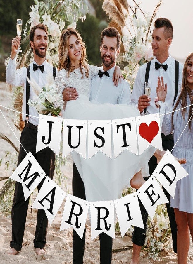 جريفوسيا لافتة "متزوجان حديثًا" من جريفوسيا، زينة سيارات "متزوجان حديثًا"، لافتات زفاف لحفلات توديع العزوبية، دعائم كشك التصوير، زينة حفل استقبال الزفاف - Image 3