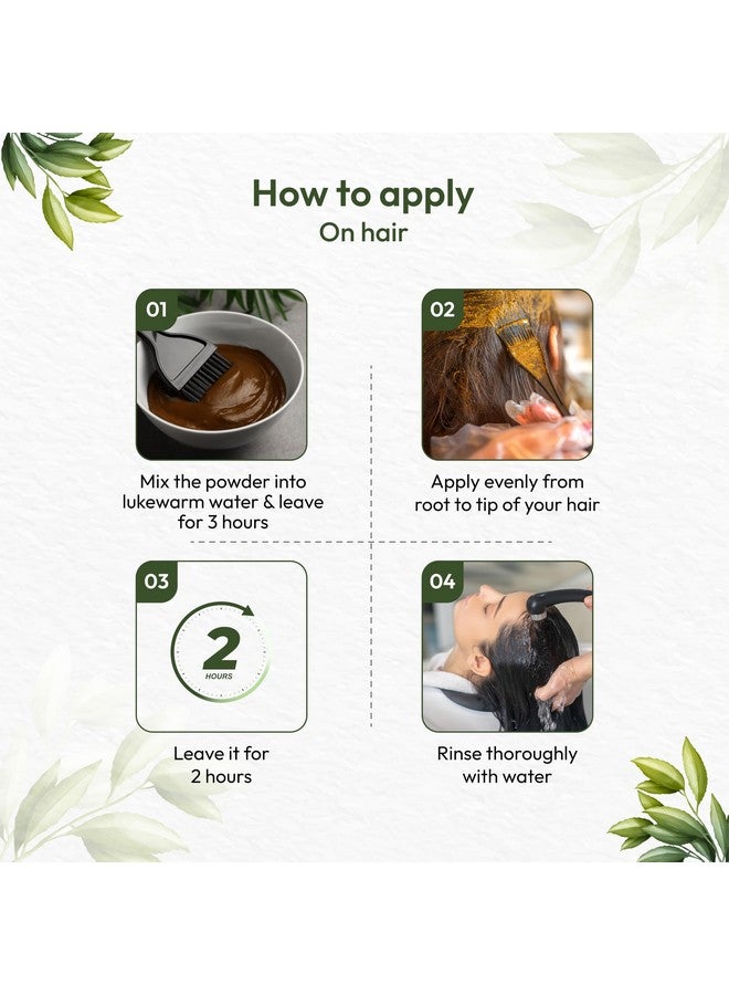في كير مسحوق الحناء الطبيعي للشعر - 200 جرام (عبوة واحدة) | مرطب طبيعي ومضاد للقشرة | التحكم في تساقط الشعر، تلوين الشعر بالحناء الطبيعي للنساء والرجال | مسحوق الحناء لنمو الشعر - Image 3