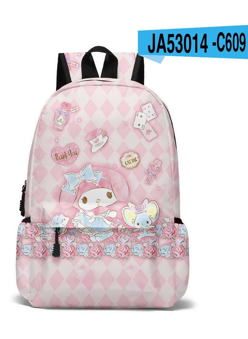 Melody - 【School Season】 Melody Girls Cartoon Schoolbag Students Cute Backpack Large Capacity Suitable for Laptop Bag Travel Backpack Daily Use - Image 1