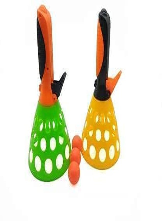 BIG FOLK BIGFOLK® Fun & Engaging Ball Catching Game Set for Kids - Colorful Cone-Shaped Catchers with Soft Balls for Active Play & Coordination - Image 3