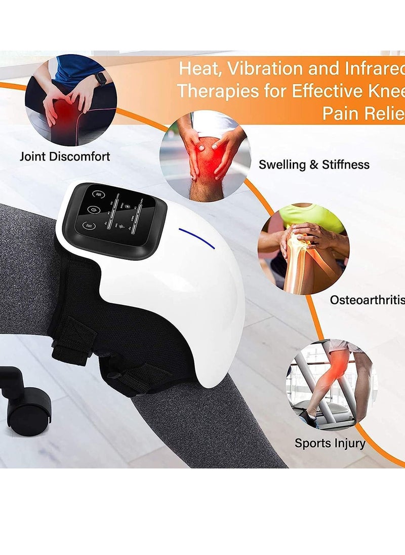 Generic Knee Massager, Electronic Smart Knee Massage Arthritis Knee Massage Large LED Screen Wearable with Heat Rechargeable for Knee Joint Pain Injury, Swelling  - Image 3