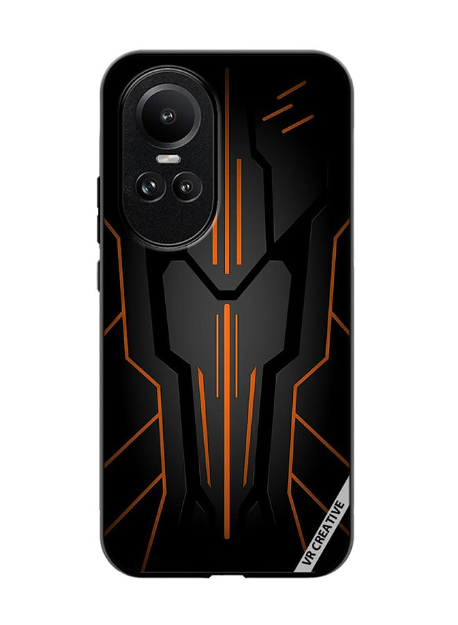 VR CREATIVE Protective Case Cover For Oppo Reno 10 Black Sark Design Multicolour - Image 1