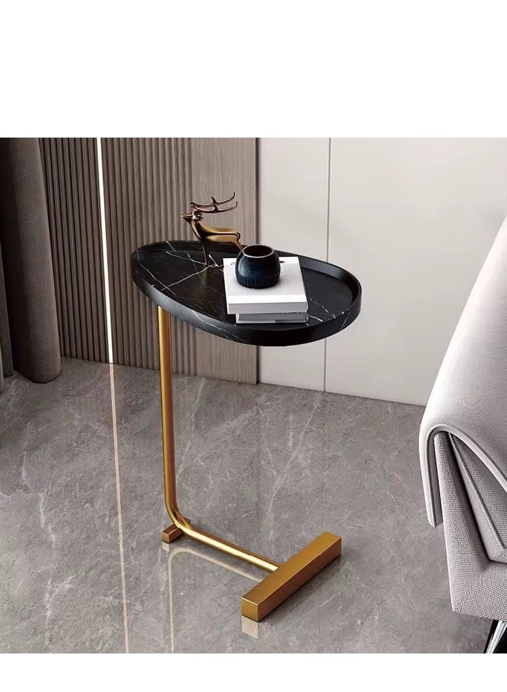 all in Sturdy Nordic Style Coffee Table Sofa Side Table End Table For Living Room 45*30*60cm Golding & black color - Image 1