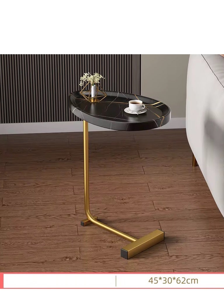 all in Sturdy Nordic Style Coffee Table Sofa Side Table End Table For Living Room 45*30*60cm Golding & black color - Image 3