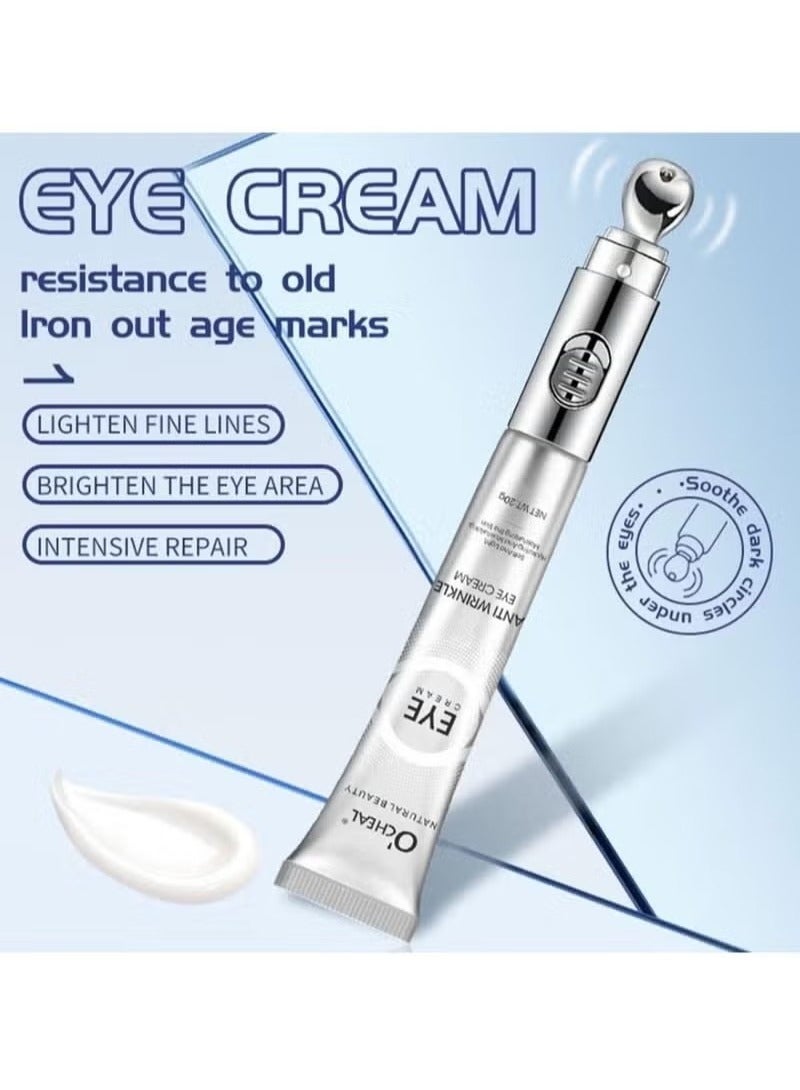 OCHEAL Anti Wrinkle Eye Cream for Dark Circles and Puffiness Reduce Fine Lines and Wrinkles with Electric Applicator Anti Aging Line Smoothing Skin Care Treatment Daily Wrinkle Cream 20g - Image 3