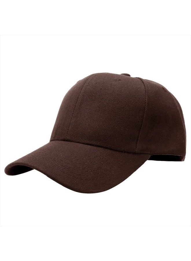 Falari Baseball Cap Adjustable Size for Running Workouts and Outdoor Activities All Seasons (1pc Brown) - Image 1