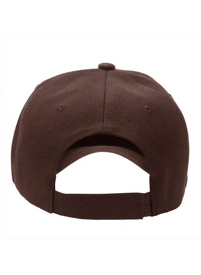 Falari Baseball Cap Adjustable Size for Running Workouts and Outdoor Activities All Seasons (1pc Brown) - Image 3