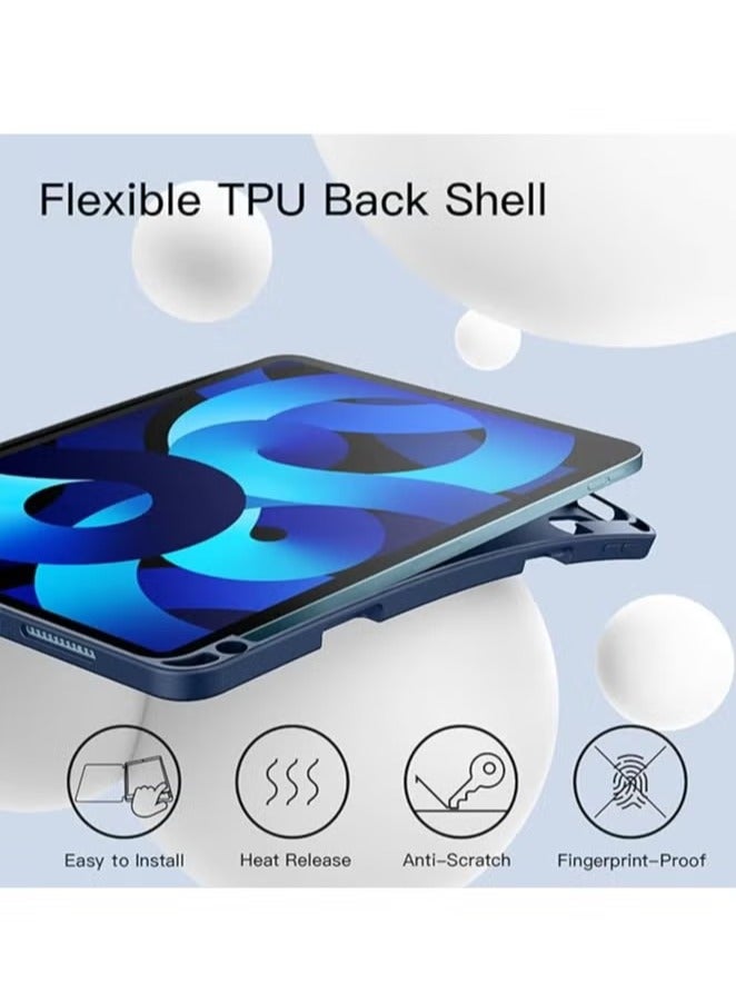 TIGER iPad Air 11-inch M2 2024 6th Generation Case with Pencil Holder, Silicone Magnetic Cover, Slim Tablet Protection for iPad Air 11-inch M2 6th Generation - Image 4