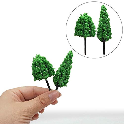 Nonebranded Miniature Trees and Bushes Model Trees Diorama Trees Woodland Scenic Train Scenery Railroad Architecture Fake Trees for DIY Crafts Landscape, 40 PCS by Baryuefull - Image 3