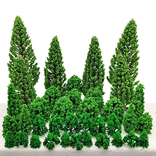 Nonebranded Miniature Trees and Bushes Model Trees Diorama Trees Woodland Scenic Train Scenery Railroad Architecture Fake Trees for DIY Crafts Landscape, 40 PCS by Baryuefull - Image 1