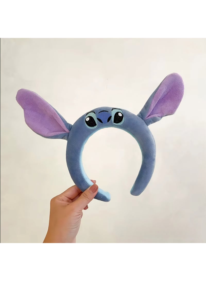 ستيتش طوق شعر مبطن ستيتش بأذن كبيرة / ازرق - Image 4