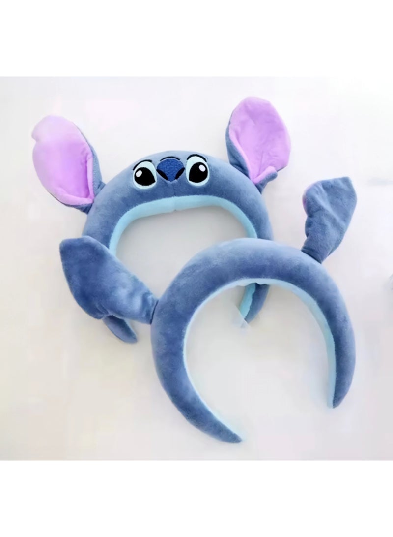 ستيتش طوق شعر مبطن ستيتش بأذن كبيرة / ازرق - Image 2