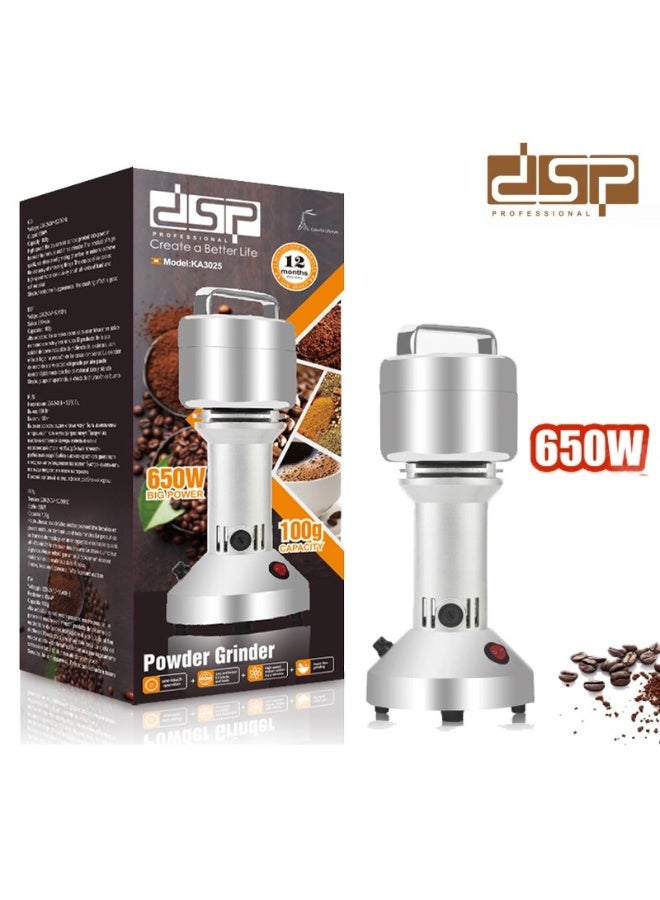 دي اس بي مطحنة مسحوق بقوة 650 واط وسعة 100 غرام KA3025 - Image 2
