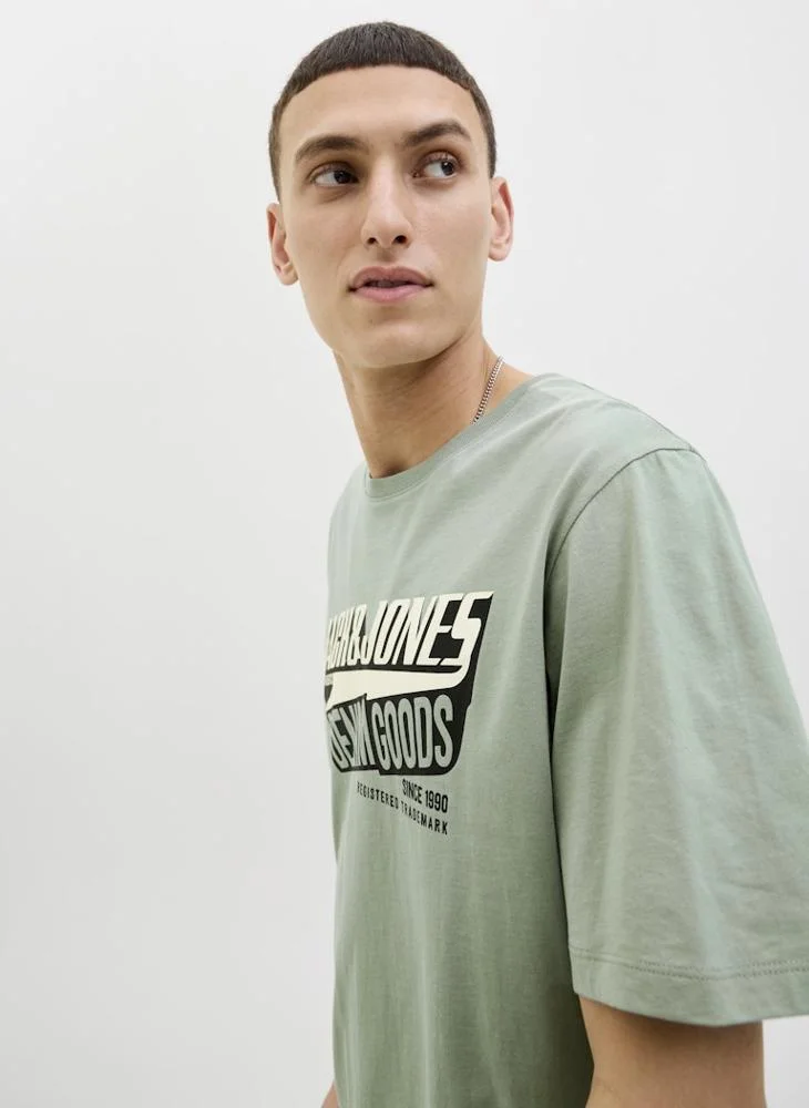 JACK & JONES Graphic Crew Neck Regular Fit T-Shirt