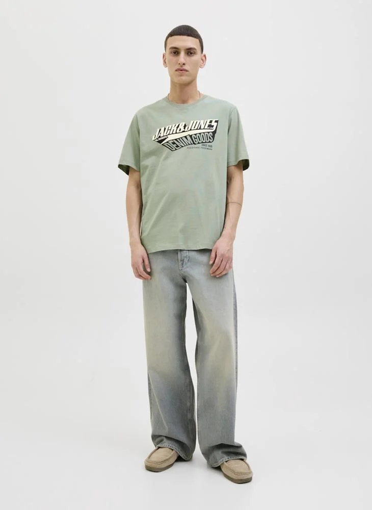 JACK & JONES Graphic Crew Neck Regular Fit T-Shirt