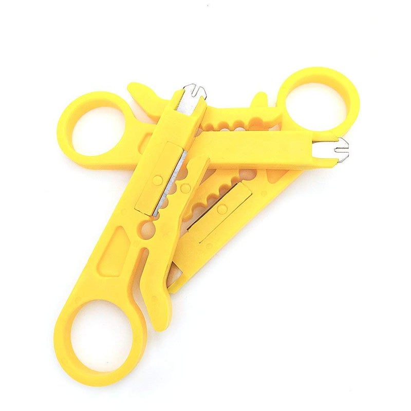 ELECTRO WOLF Wire Stripper Flat Nose Cable Cutter with Practical Punch Down Tool - Image 2