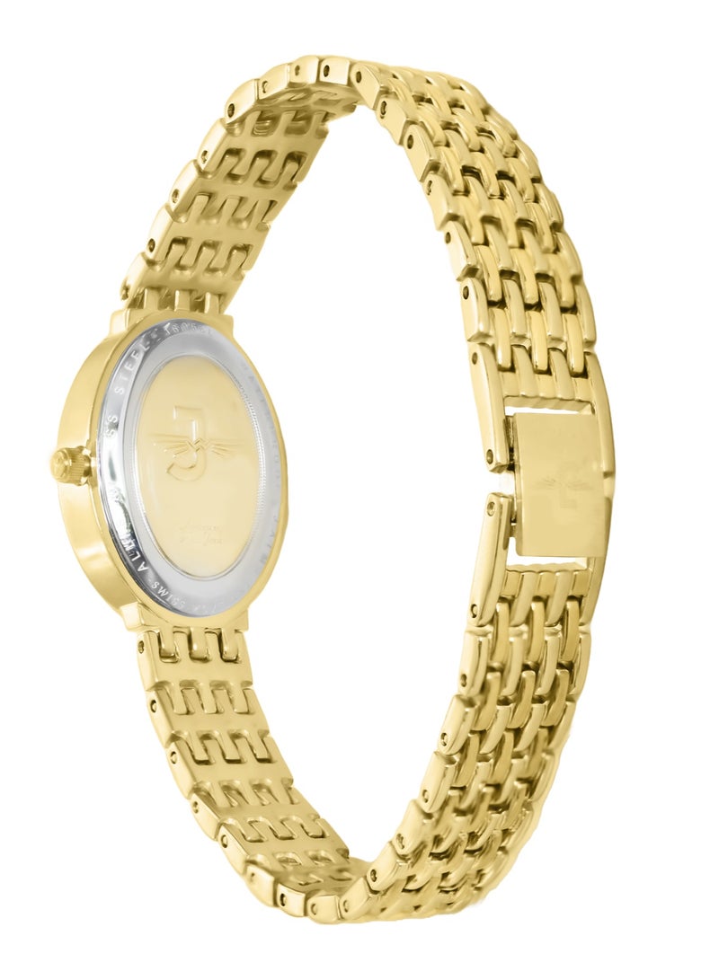 JOVIAL 16056LGMQ01ZE Women's Stainless Steel Watch,19mm, MOP Dial - Image 3